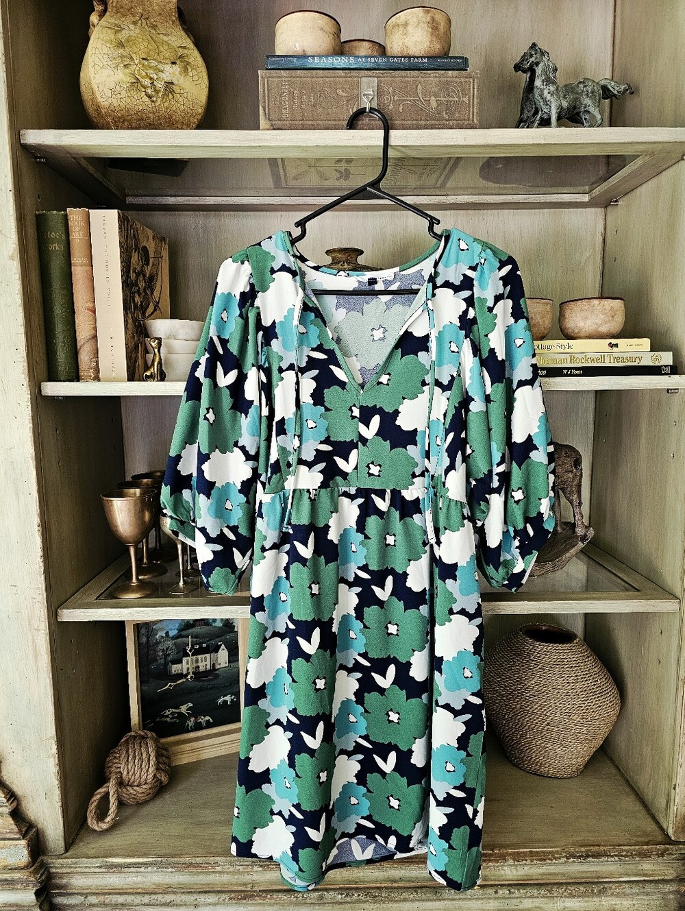 Michelle McDowell Babydoll Floral Print Dress